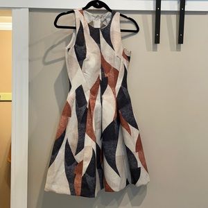 Short Tea Length Geometric Dress from H&M